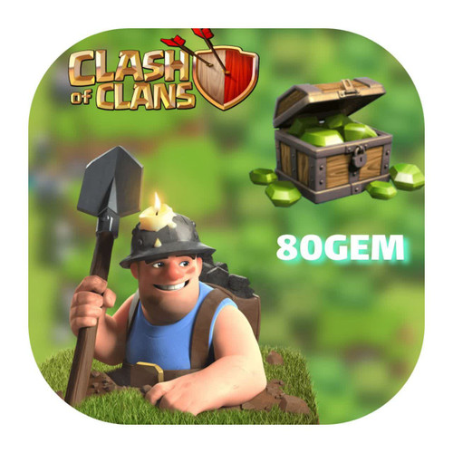 80 جم بازی کلش اف کلنز