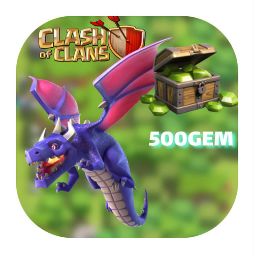 500 جم بازی کلش اف کلنز