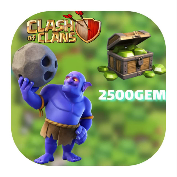 2500 جم بازی کلش اف کلنز