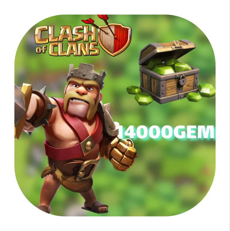 14000 جم بازی کلش اف کلنز